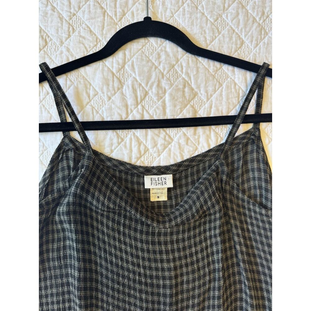Vintage Eileen Fisher Straight Fit Maxi. Size S. Plaid Check Print. Late 80’s